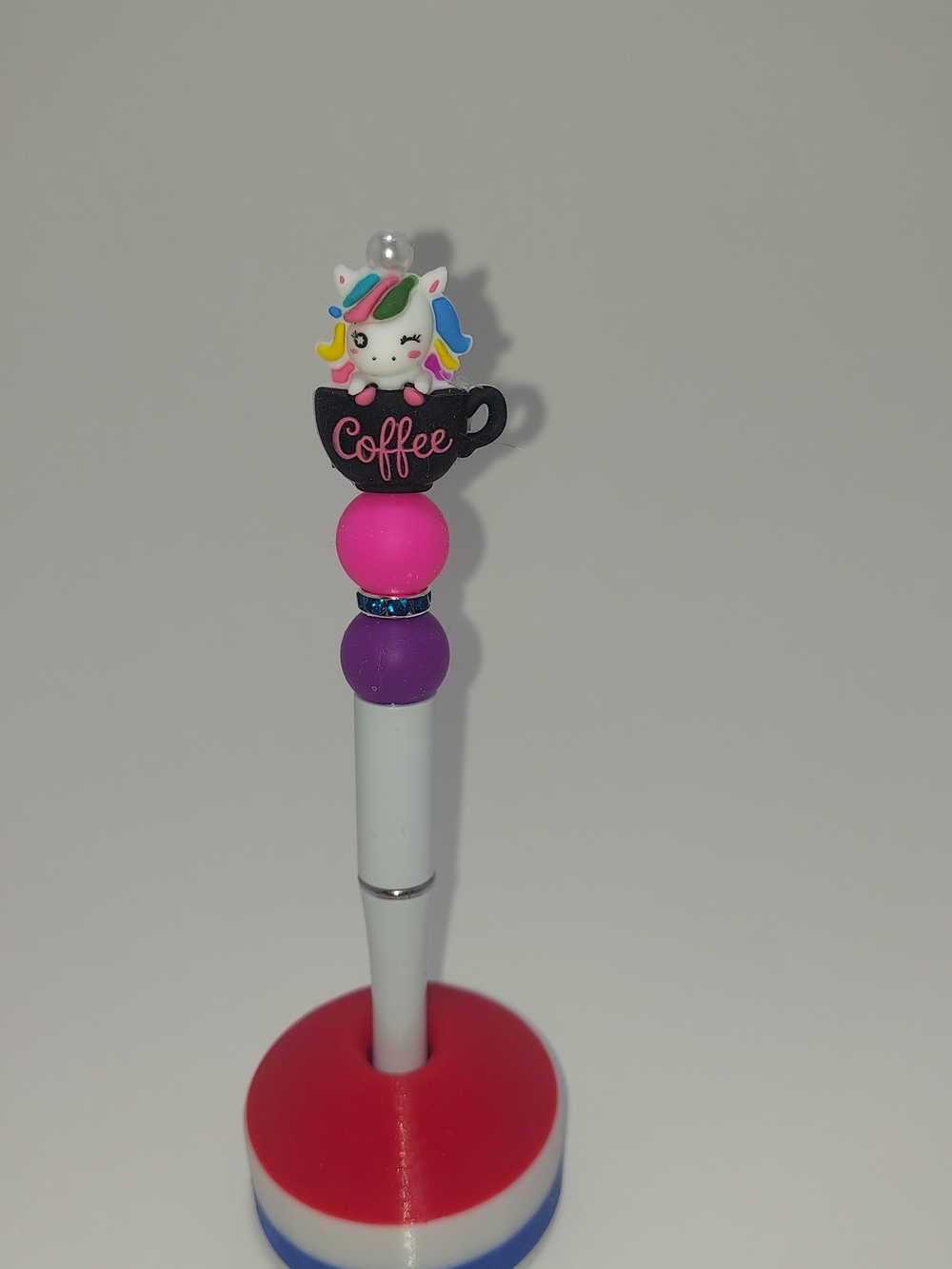 Cute Unicorn Coffee Cup Pen